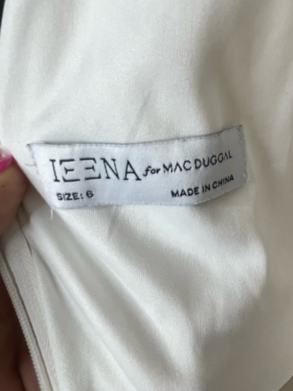 Mac Duggal IEENA White Floral Maxi Dress - Feminine Summer Dress Sz 6 - Picture 3 of 5